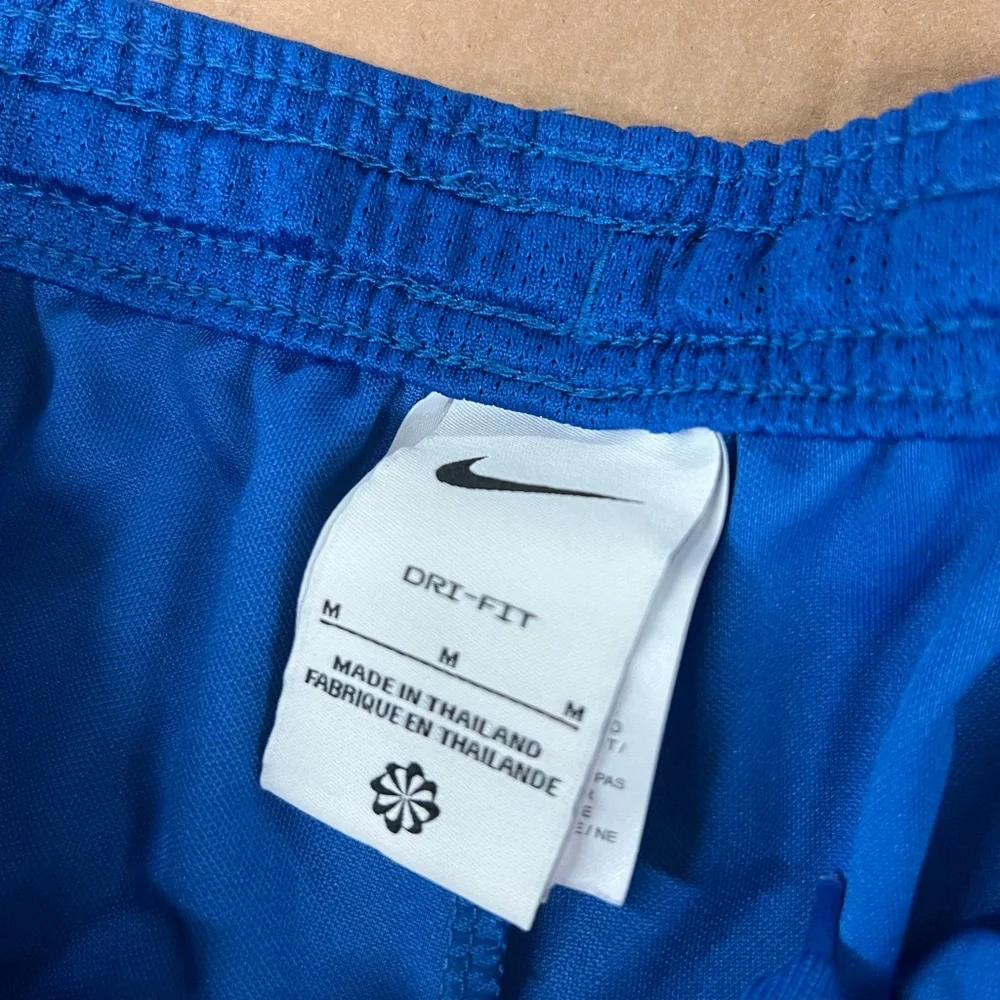Nike Royal Blue Dri-Fit US Classic II Knit Cotton Shorts Size Medium